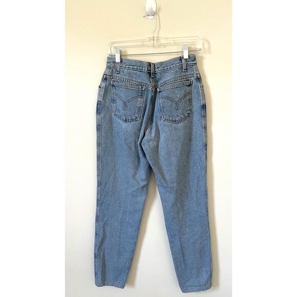Moschino Vintage High Rise Straight Designer Italy Denim Jeans Blue Size 26 - Picture 2 of 7